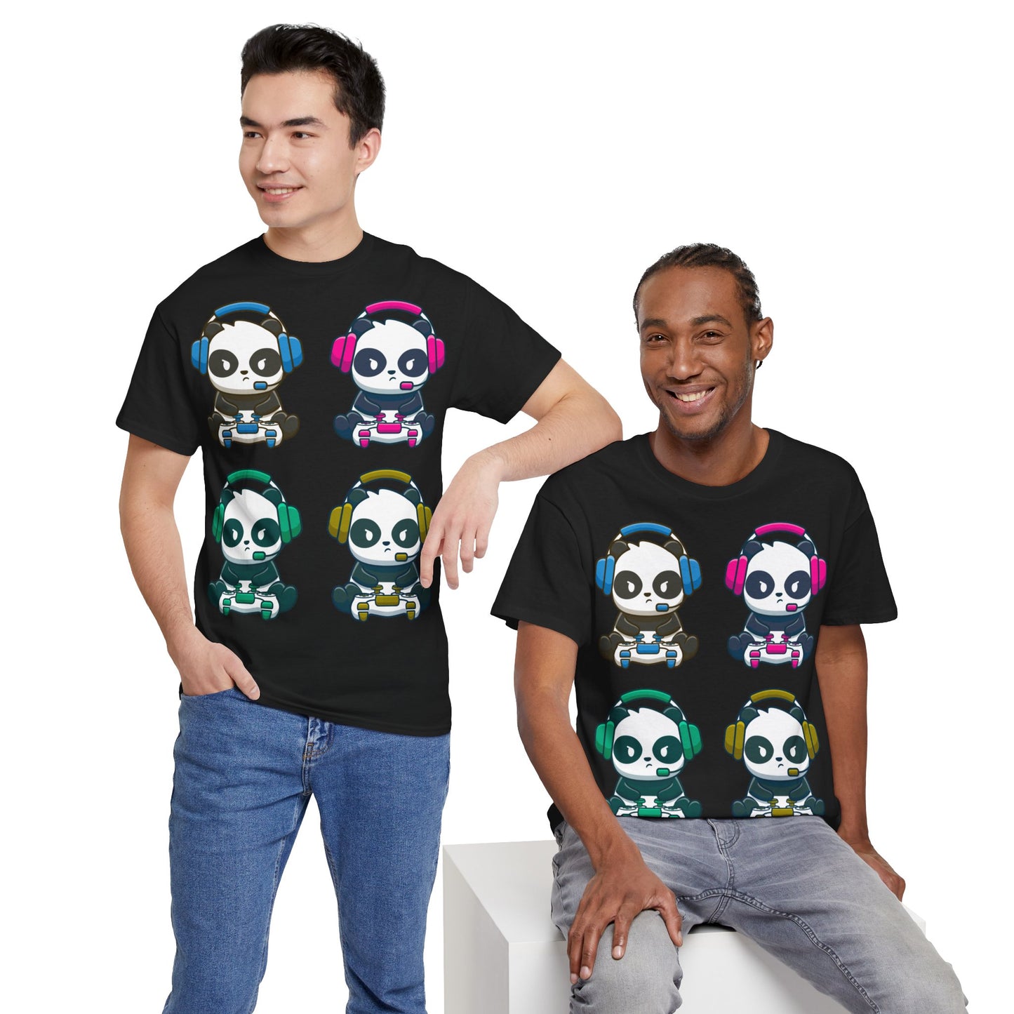 Panda Gamer - Unisex Heavy Cotton Tee