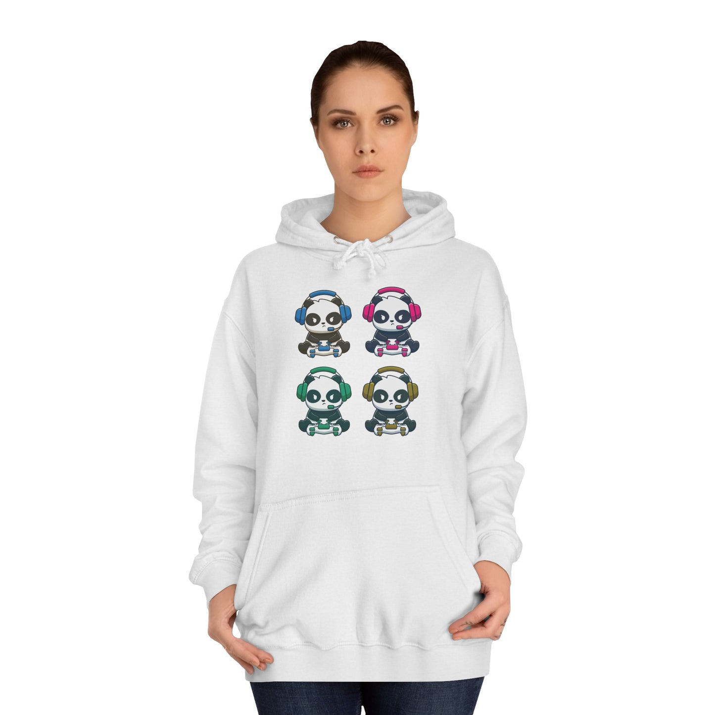 Panda Gamer - Unisex College Hoodie