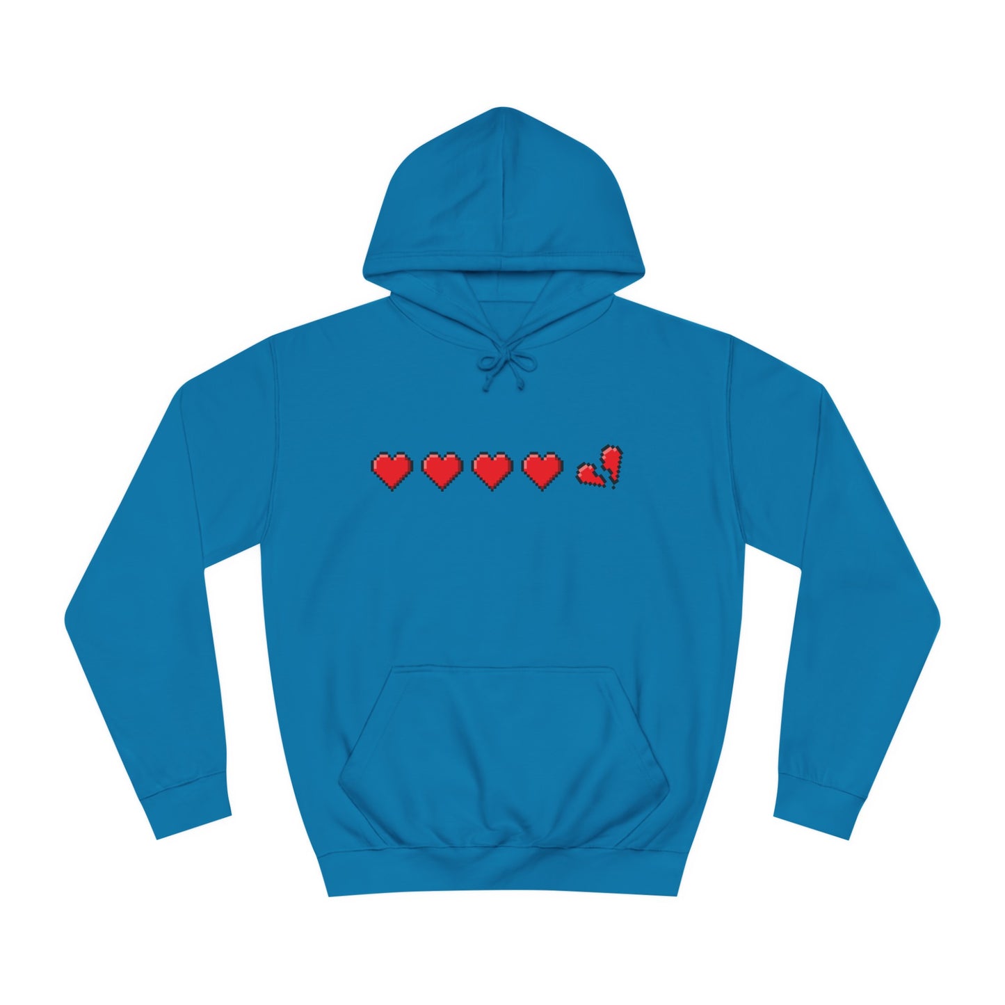 Gamer Life Hearts - Unisex College Hoodie