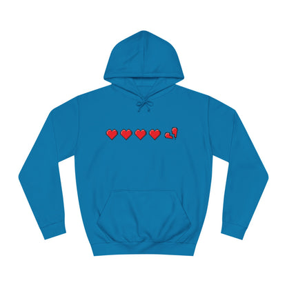 Gamer Life Hearts - Unisex College Hoodie