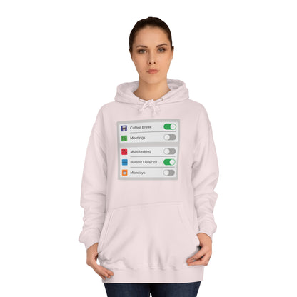 iOS Settings - Unisex College Hoodie