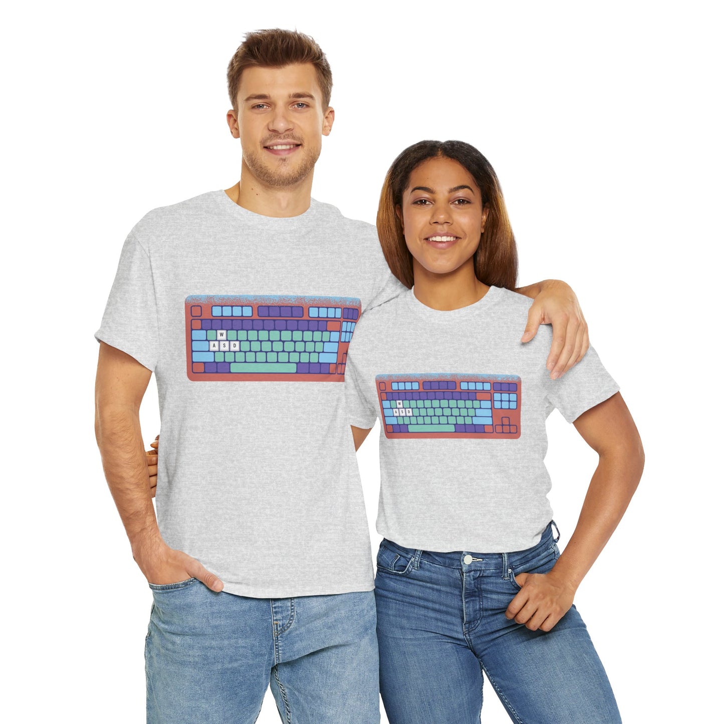 WASD Keyboard - Unisex Heavy Cotton Tee