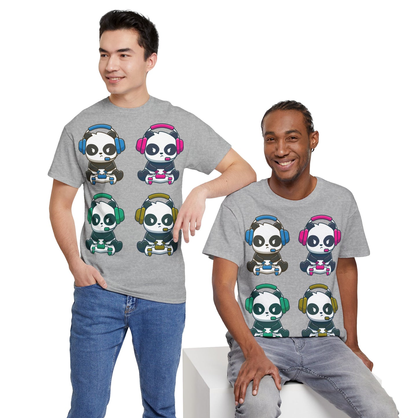 Panda Gamer - Unisex Heavy Cotton Tee