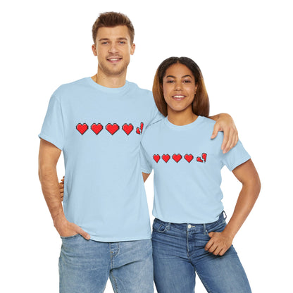 Gamer life hearts - Unisex Heavy Cotton Tee