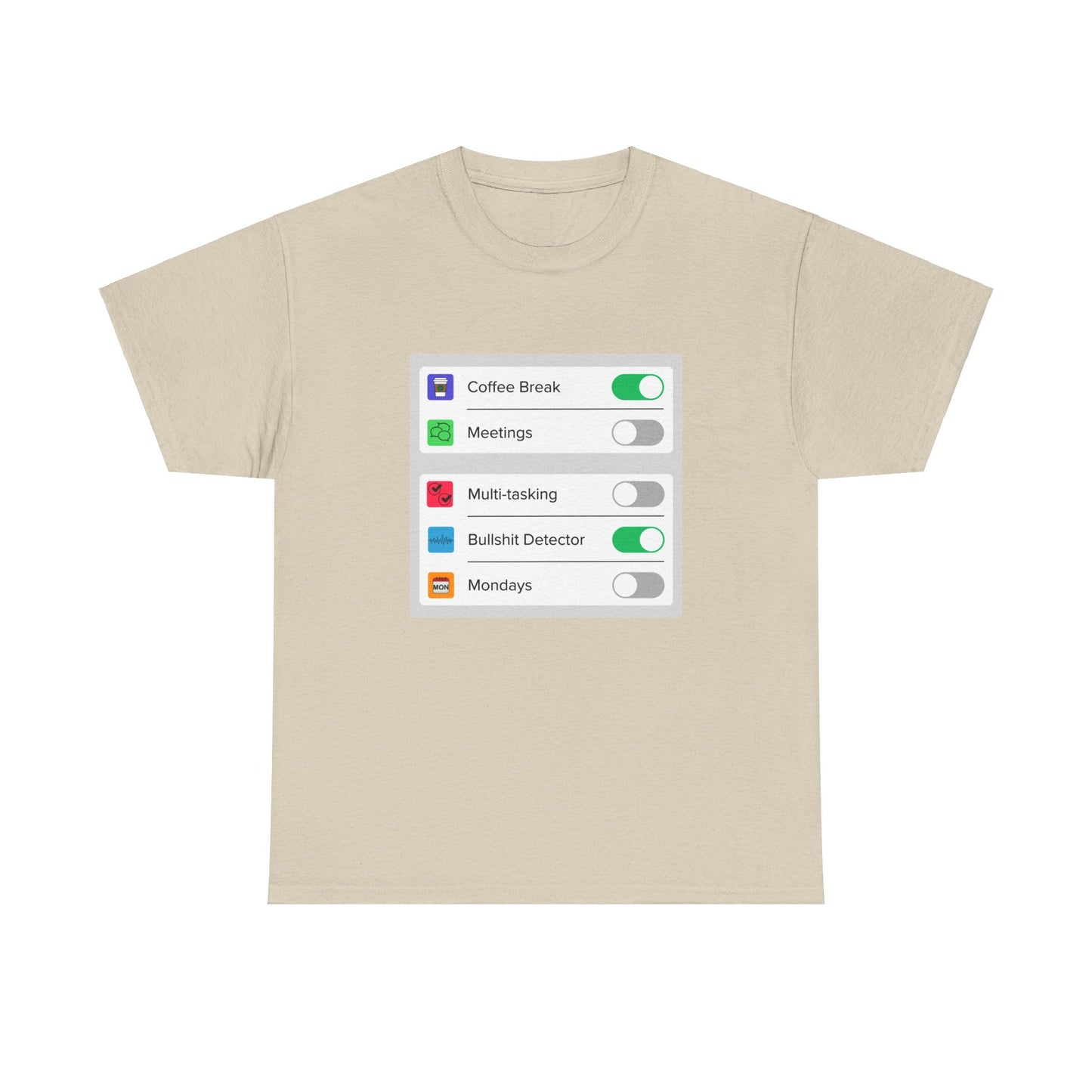 iOS Settings - Unisex Heavy Cotton Tee