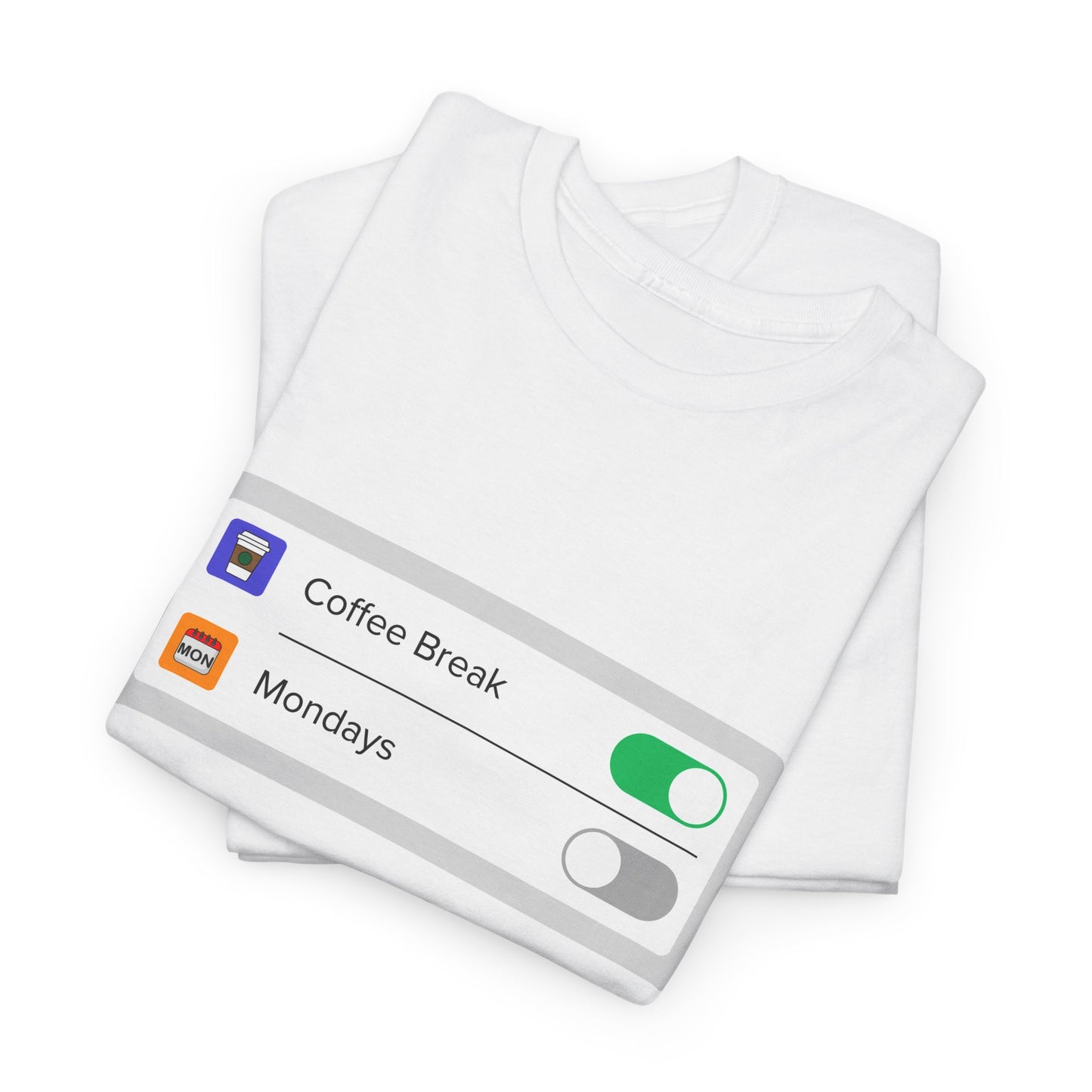 iOS Settings Coffee on - Unisex Heavy Cotton Tee