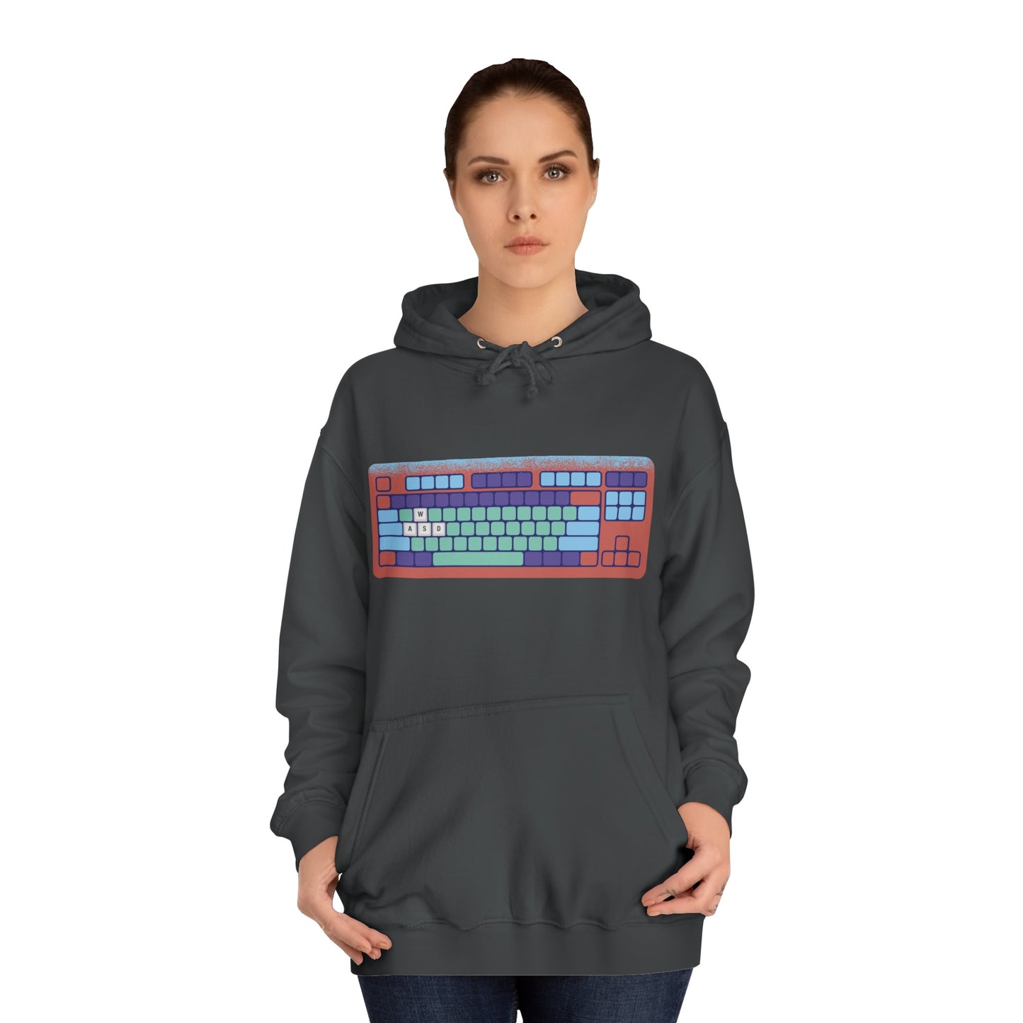 WASD Keyboard - Unisex College Hoodie