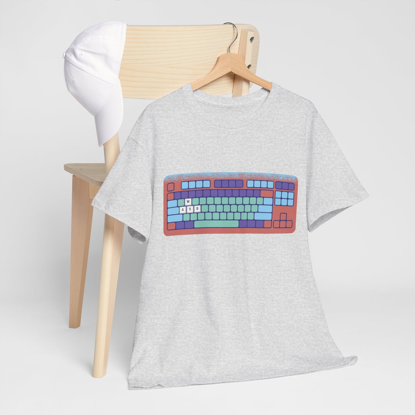 WASD Keyboard - Unisex Heavy Cotton Tee