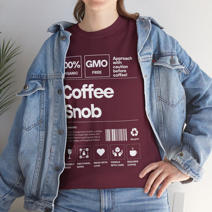 Coffee Snob - Unisex Heavy Cotton Tee