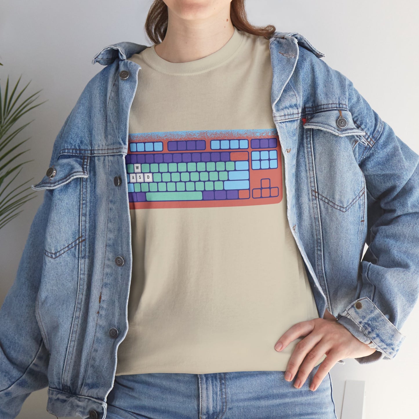 WASD Keyboard - Unisex Heavy Cotton Tee