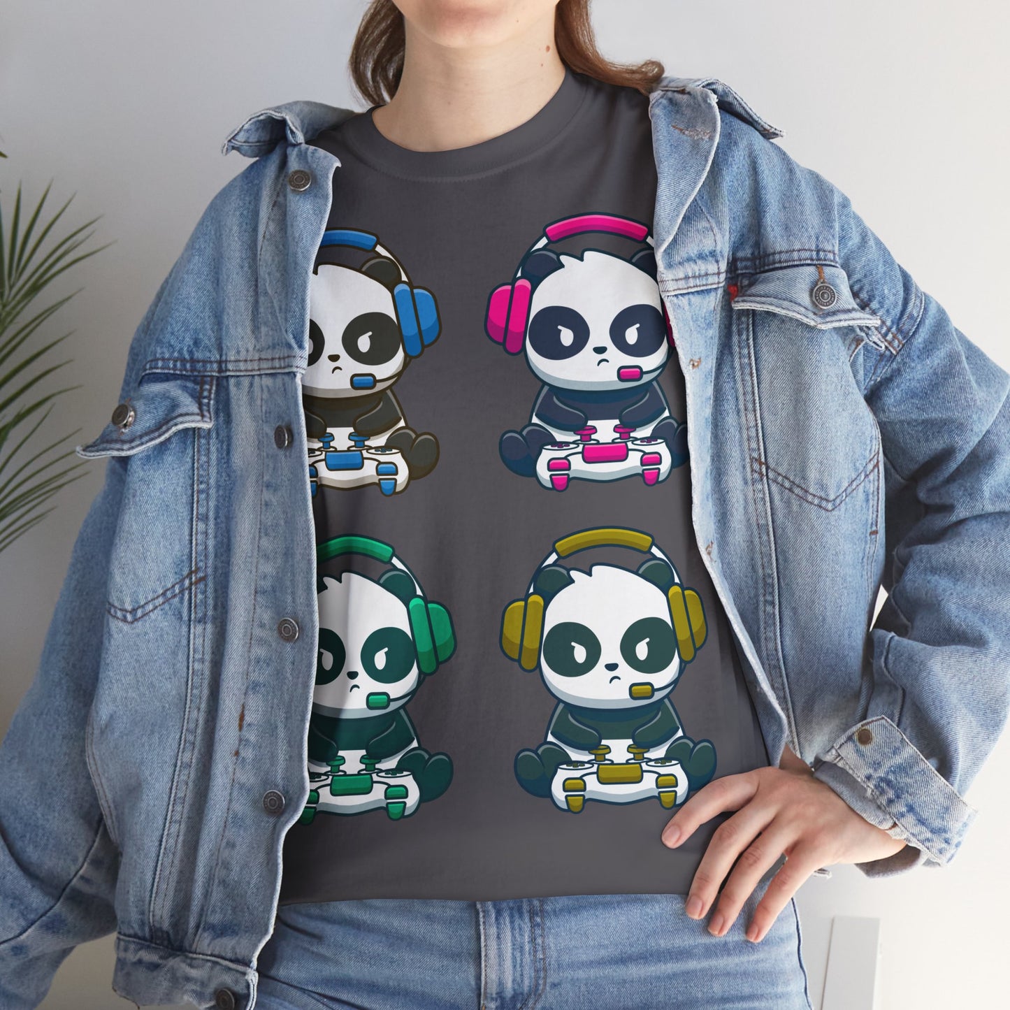 Panda Gamer - Unisex Heavy Cotton Tee