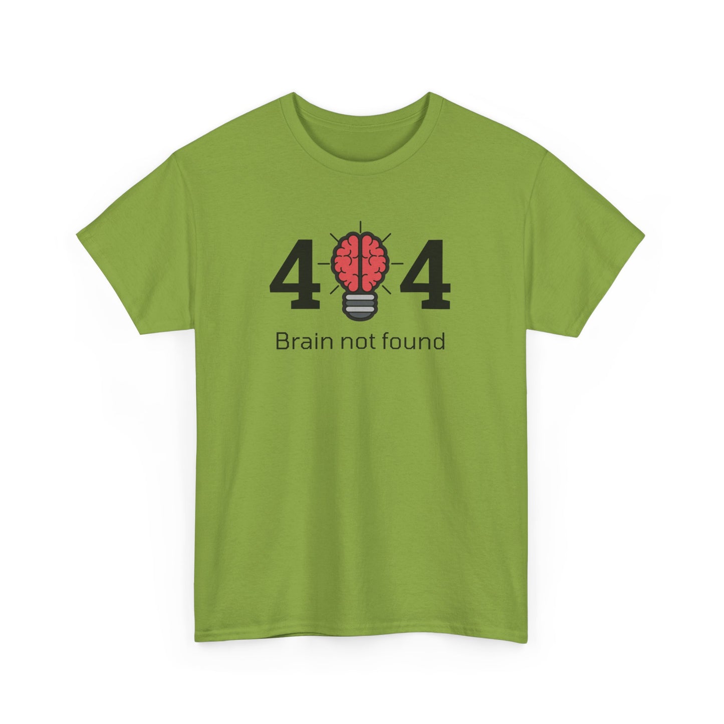 404 Brain not found - Unisex Heavy Cotton Tee