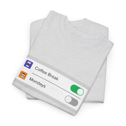 iOS Settings Coffee on - Unisex Heavy Cotton Tee