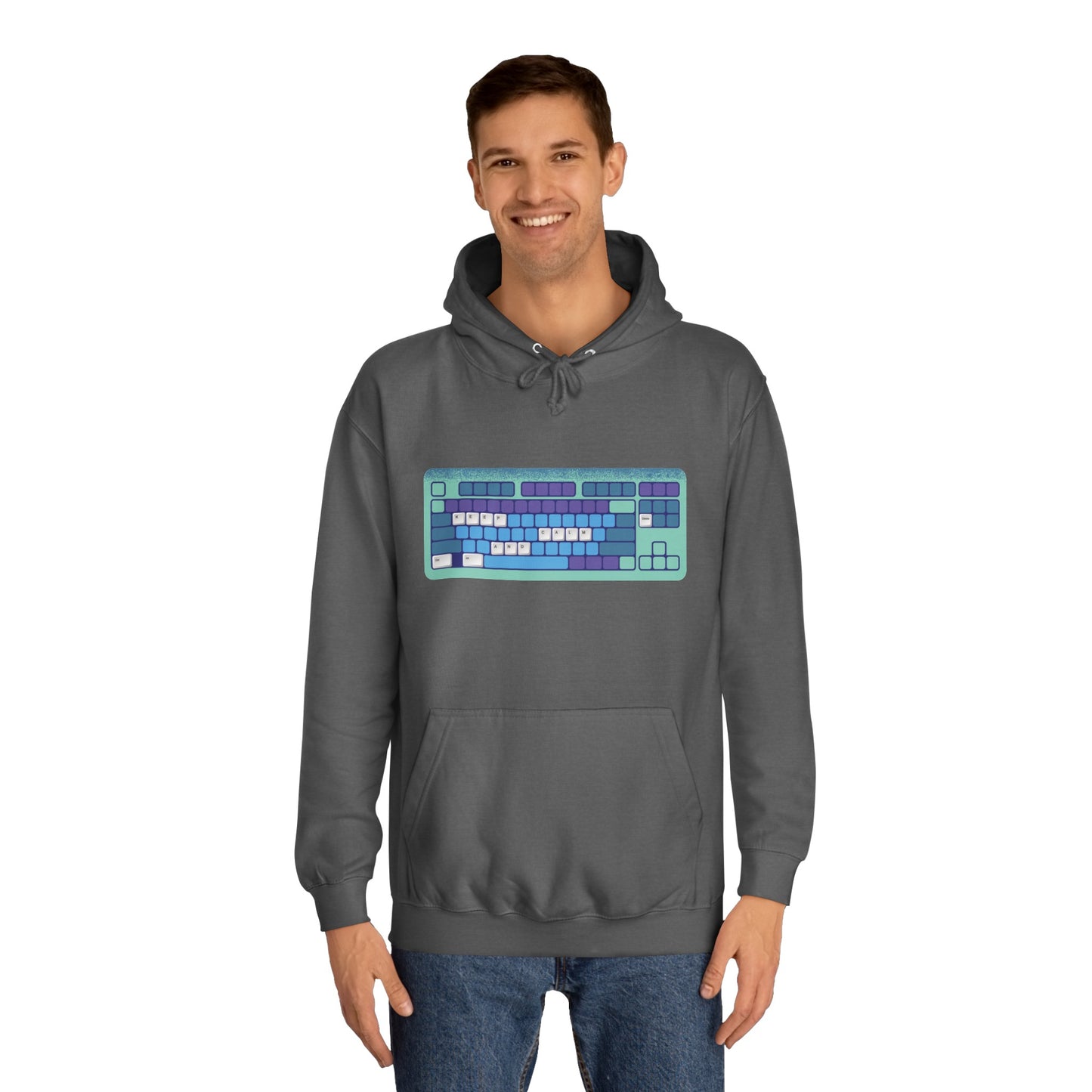 Keep Calm and Restart - Unisex College Hoodie