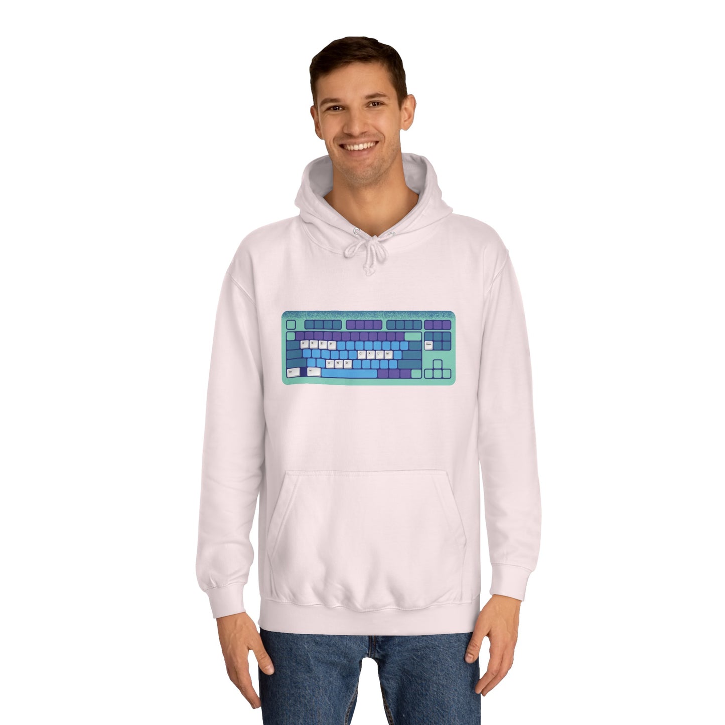 Keep Calm and Restart - Unisex College Hoodie