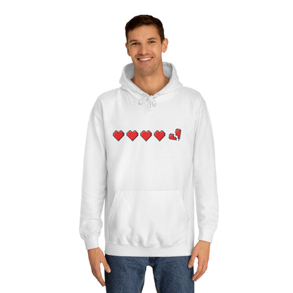 Gamer Life Hearts - Unisex College Hoodie