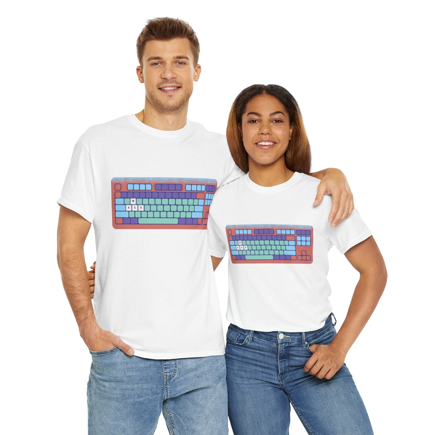 WASD Keyboard - Unisex Heavy Cotton Tee