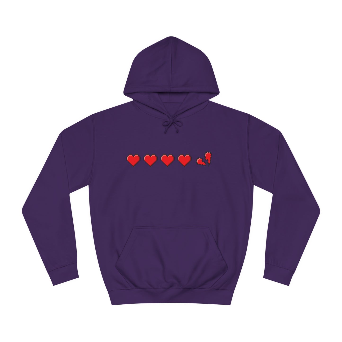 Gamer Life Hearts - Unisex College Hoodie