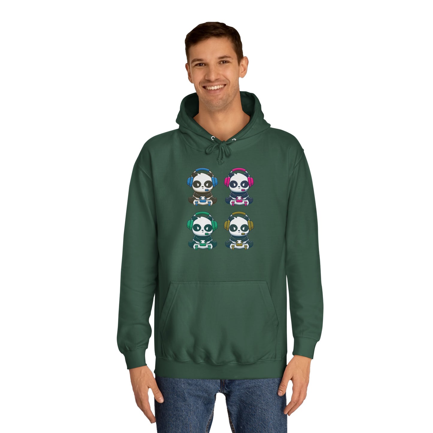 Panda Gamer - Unisex College Hoodie