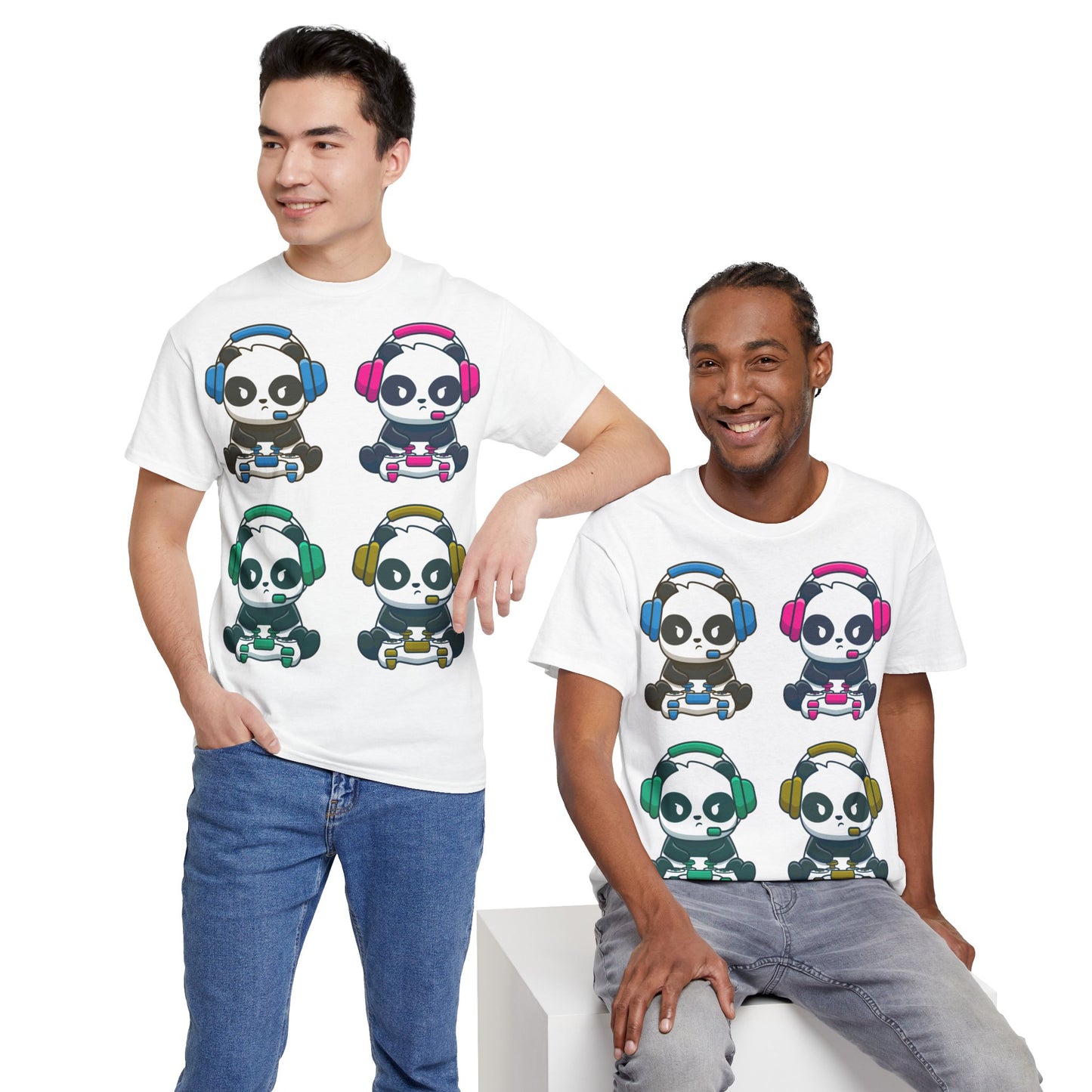 Panda Gamer - Unisex Heavy Cotton Tee