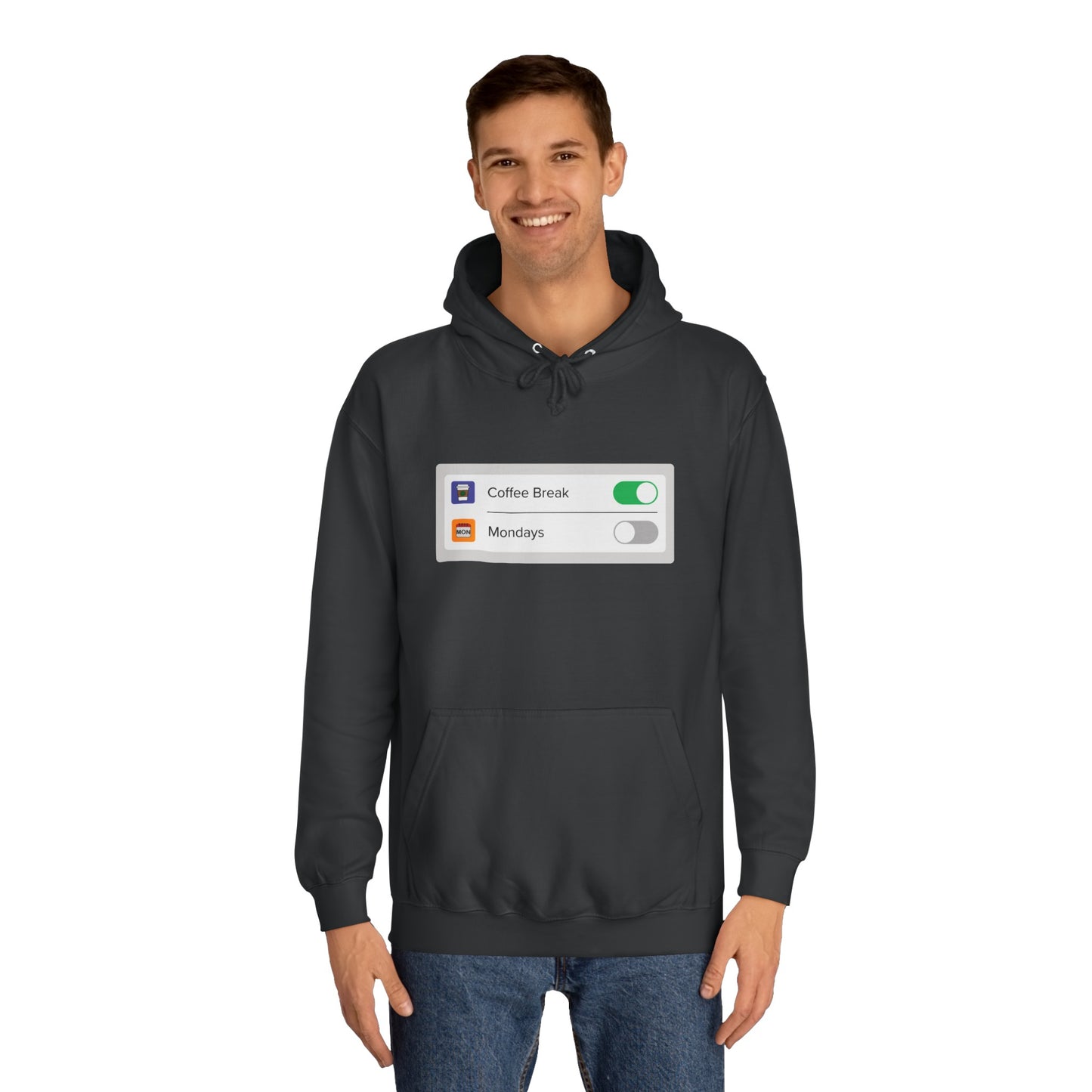 iOS Settings Coffes On - Unisex College Hoodie