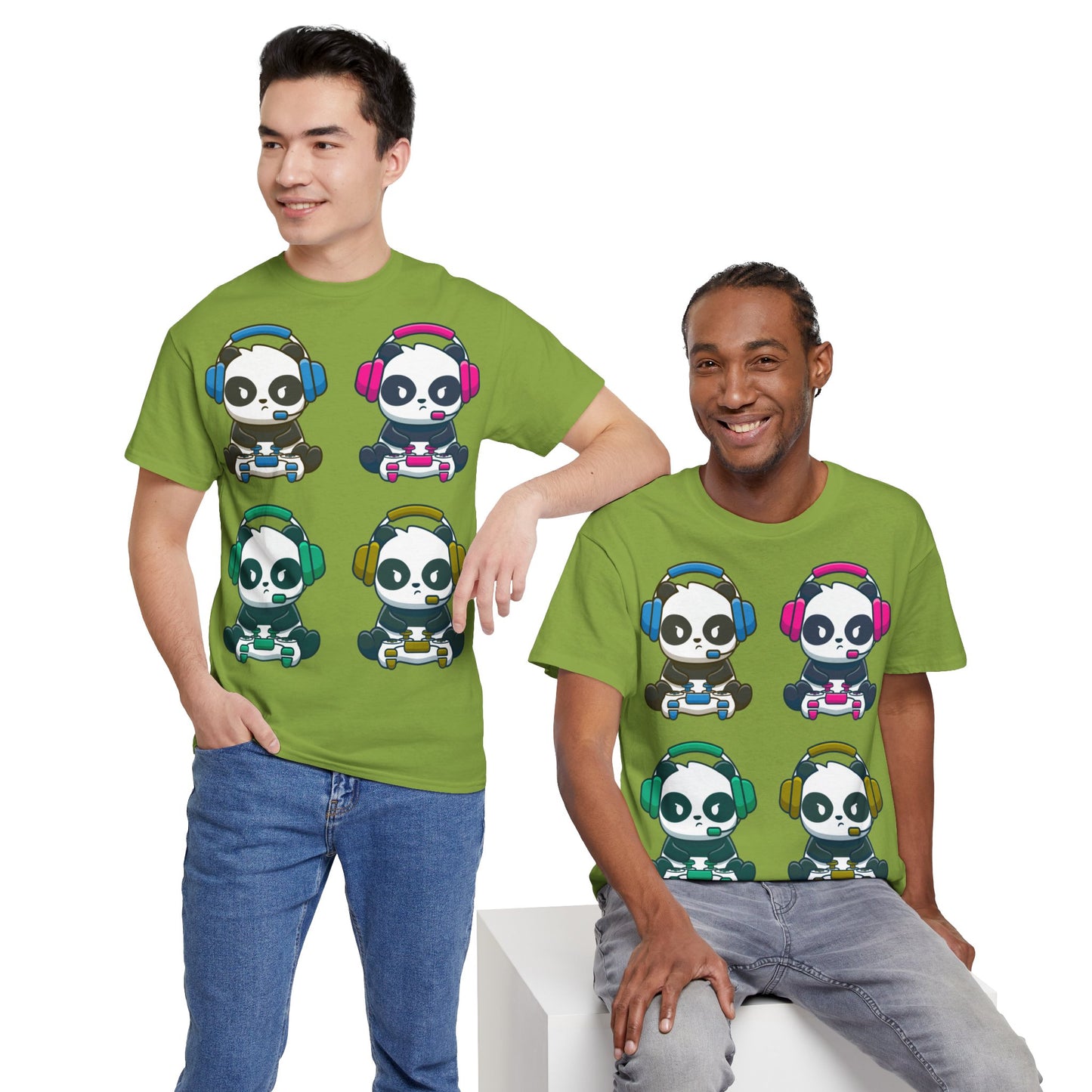 Panda Gamer - Unisex Heavy Cotton Tee