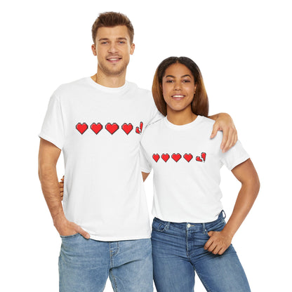 Gamer life hearts - Unisex Heavy Cotton Tee