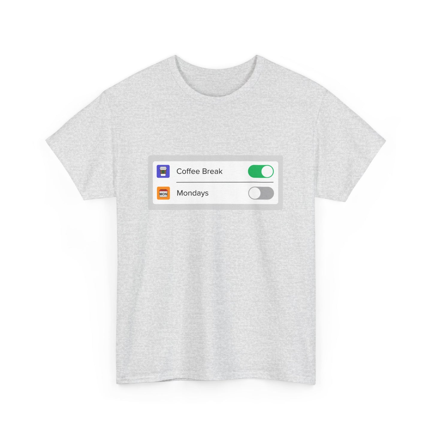 iOS Settings Coffee on - Unisex Heavy Cotton Tee