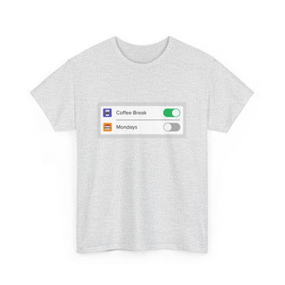 iOS Settings Coffee on - Unisex Heavy Cotton Tee