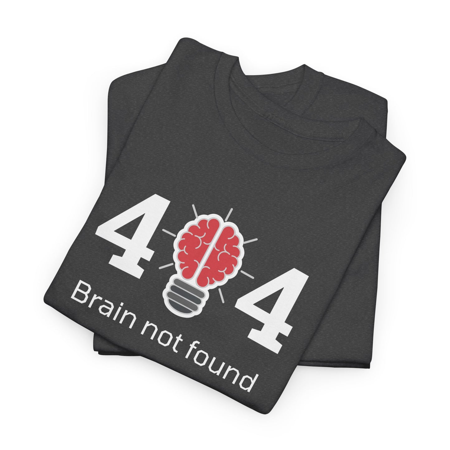 404 Brain not found - Unisex Heavy Cotton Tee