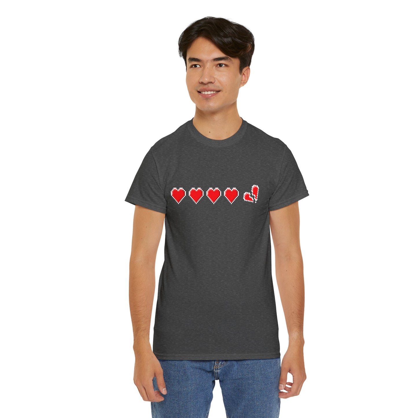 Gamer life hearts - Unisex Heavy Cotton Tee