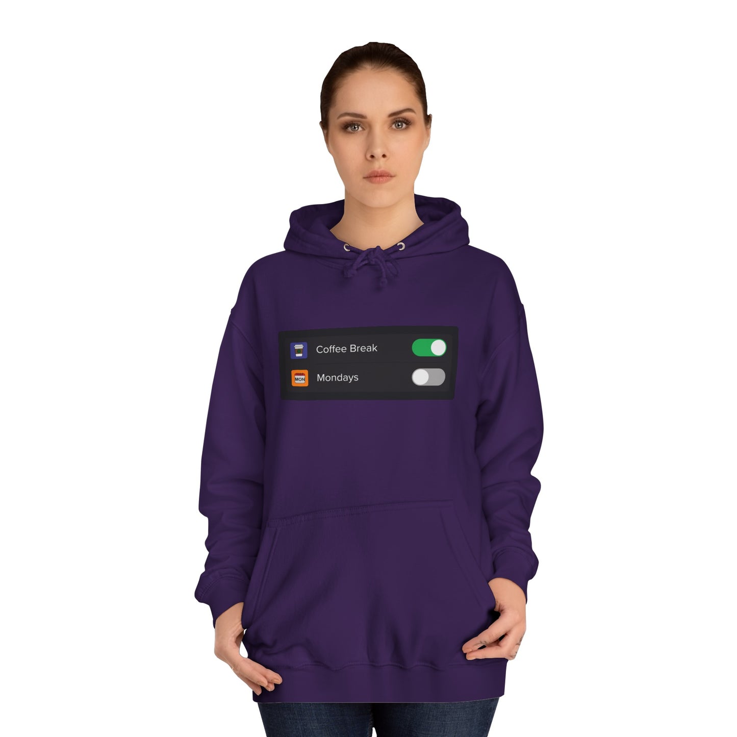 iOS Settings Coffes On - Unisex College Hoodie