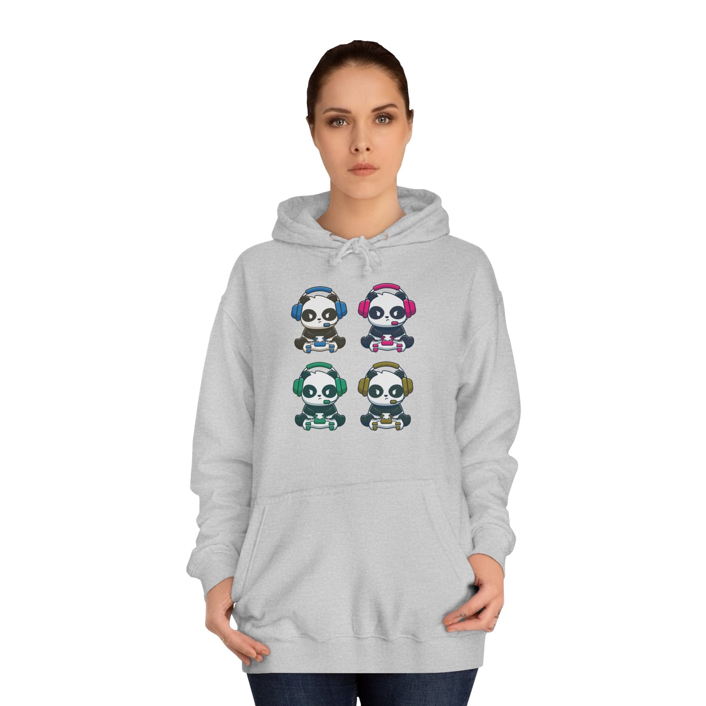 Panda Gamer - Unisex College Hoodie