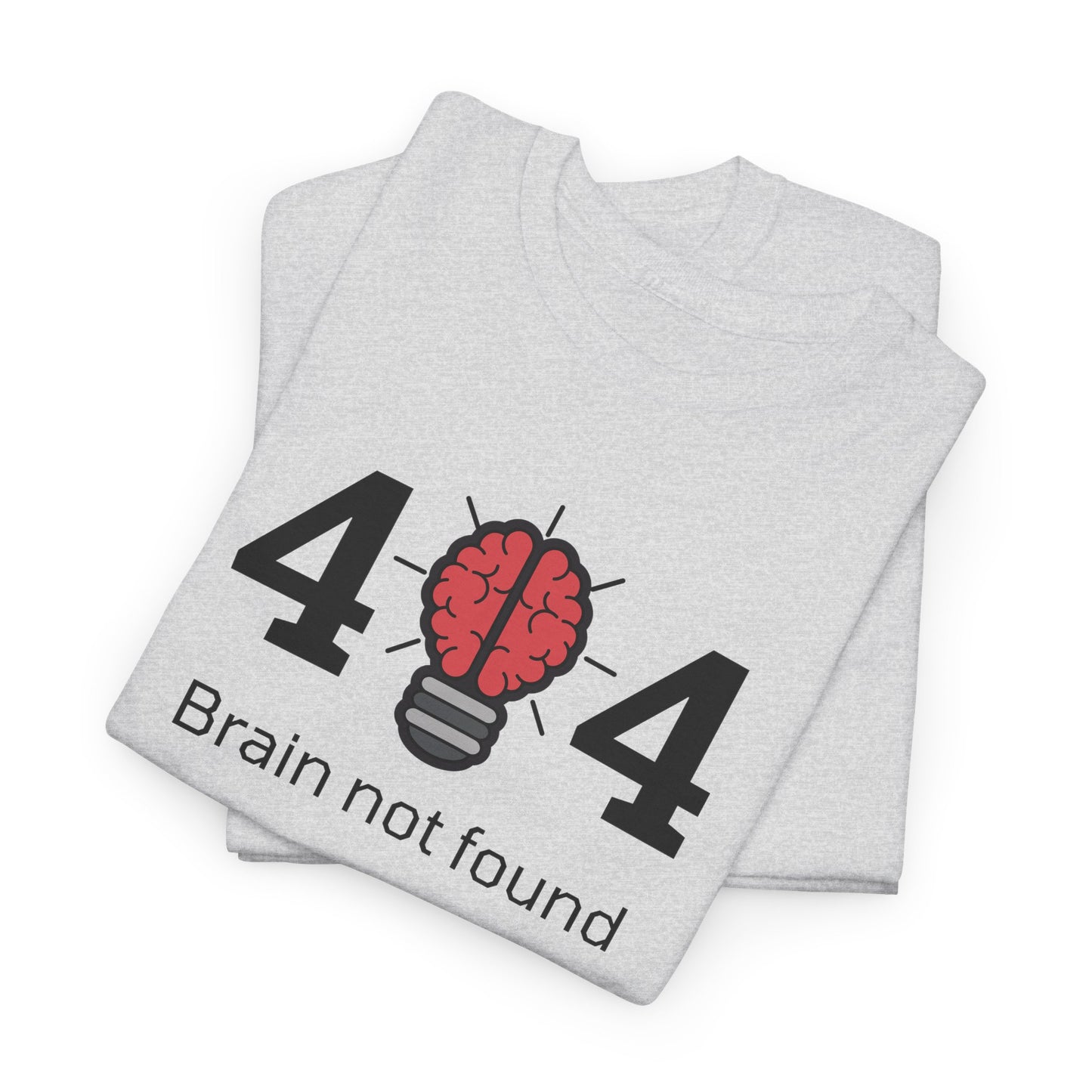 404 Brain not found - Unisex Heavy Cotton Tee